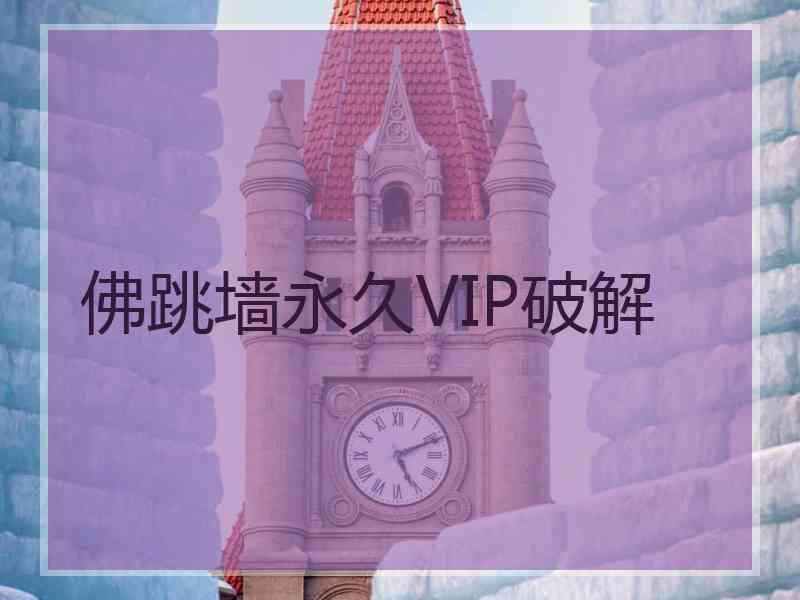 佛跳墙永久VIP破解