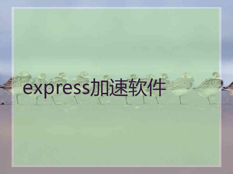 express加速软件