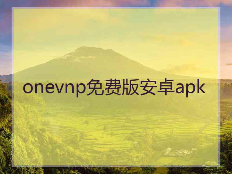 onevnp免费版安卓apk