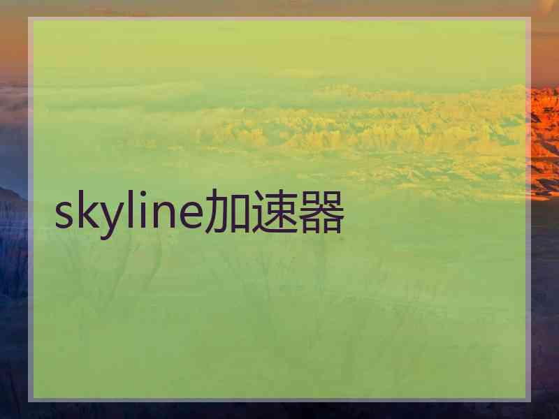 skyline加速器