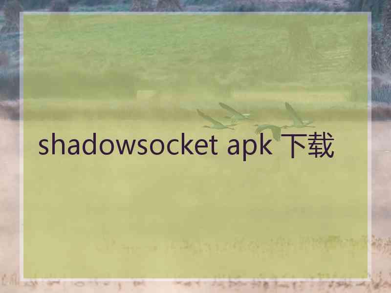 shadowsocket apk 下载