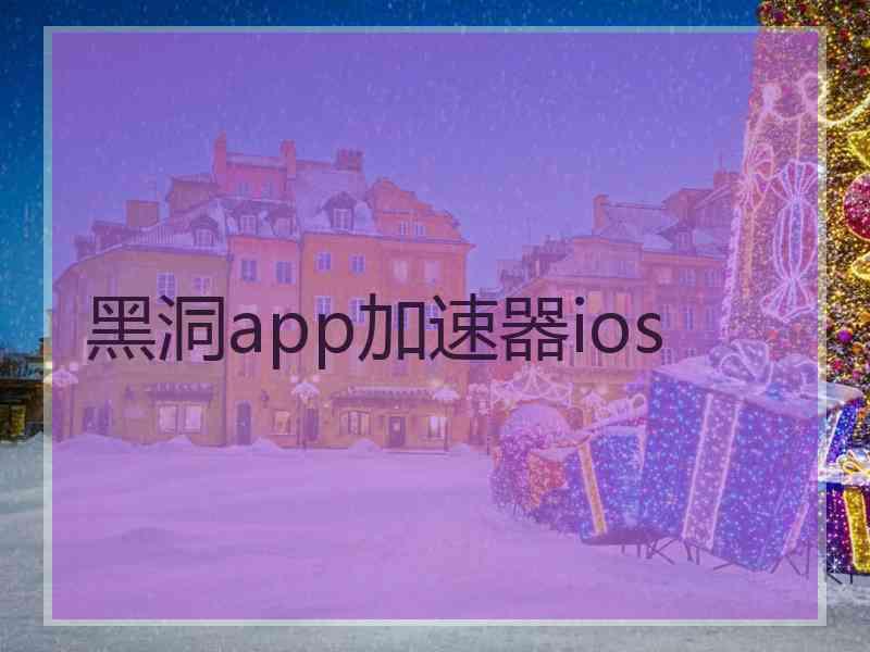 黑洞app加速器ios