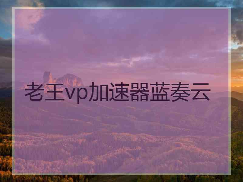 老王vp加速器蓝奏云