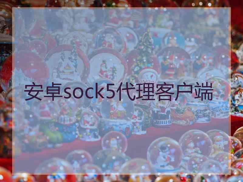 安卓sock5代理客户端