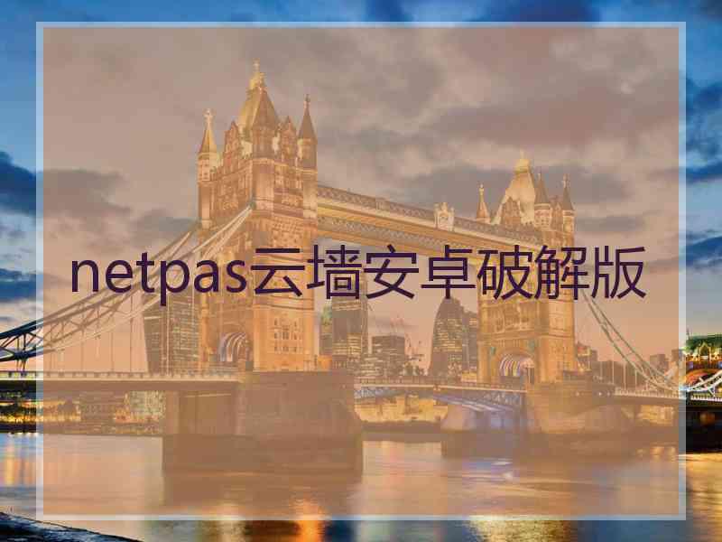 netpas云墙安卓破解版