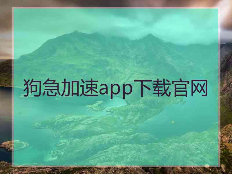 狗急加速app下载官网