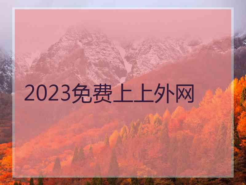 2023免费上上外网