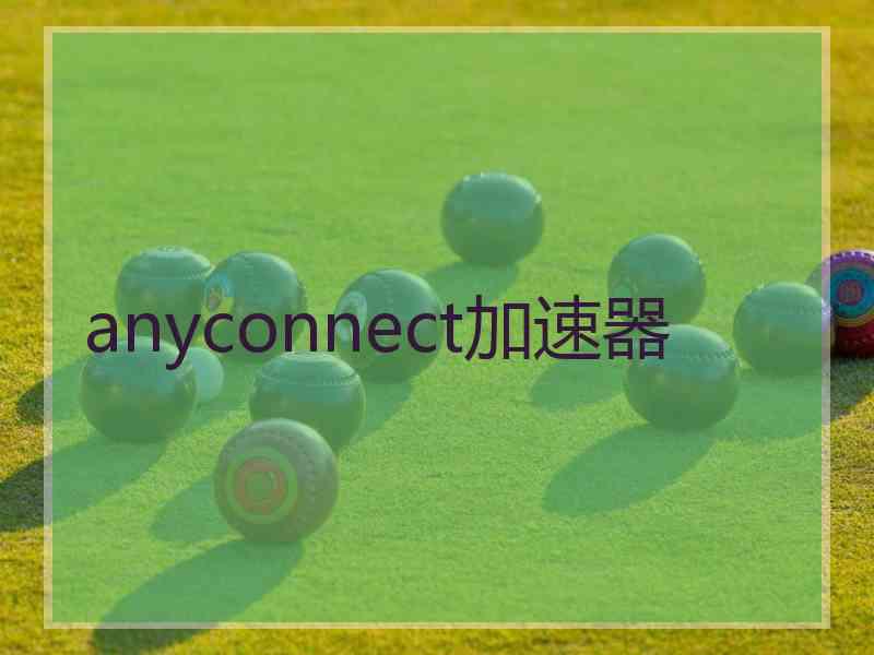 anyconnect加速器