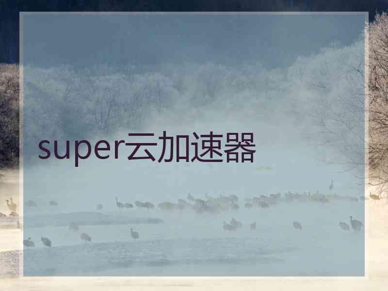 super云加速器