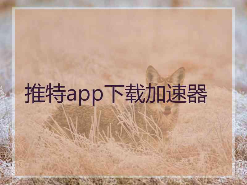 推特app下载加速器