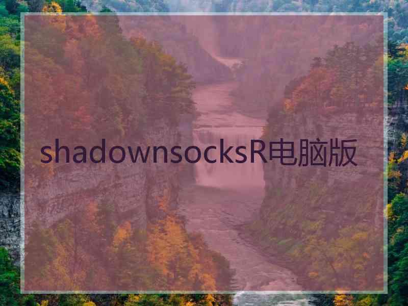 shadownsocksR电脑版