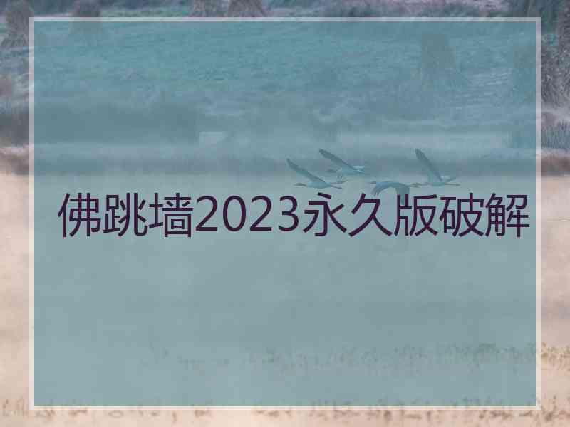 佛跳墙2023永久版破解