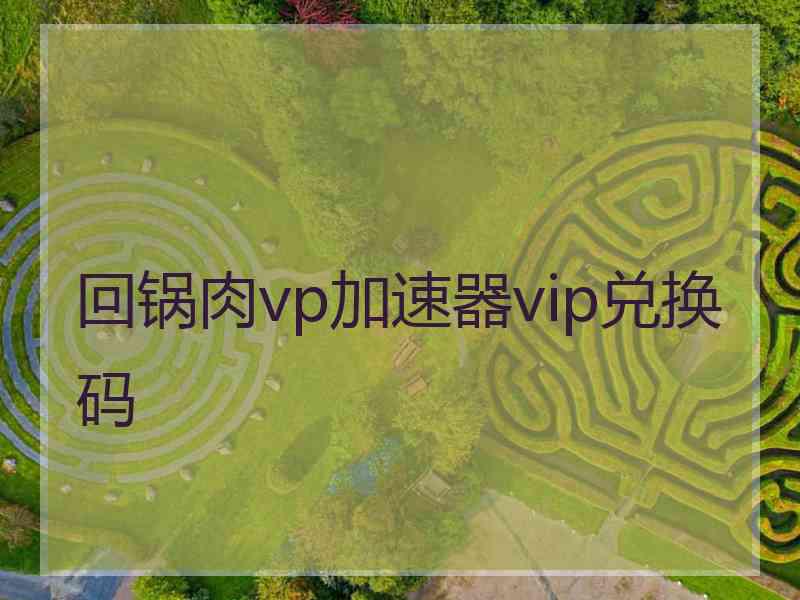 回锅肉vp加速器vip兑换码