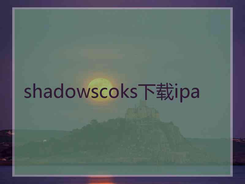 shadowscoks下载ipa