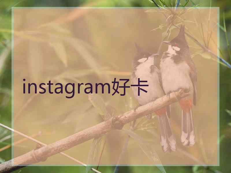 instagram好卡