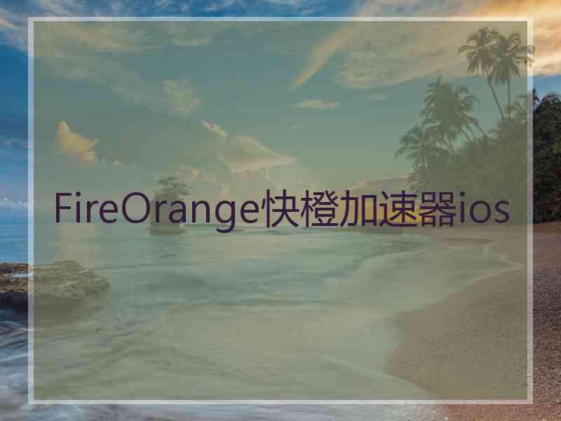 FireOrange快橙加速器ios