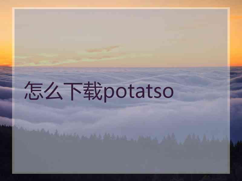 怎么下载potatso