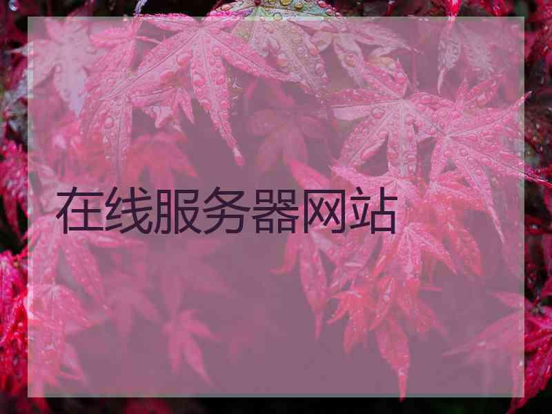 在线服务器网站