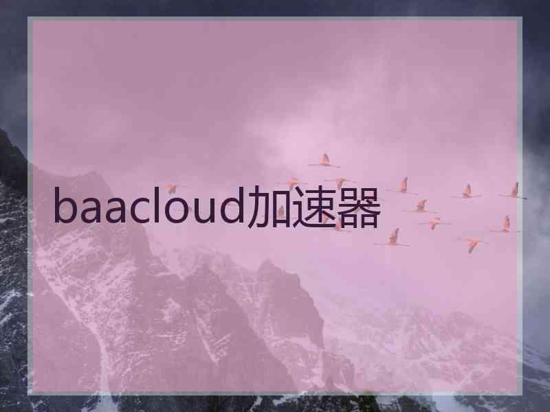 baacloud加速器