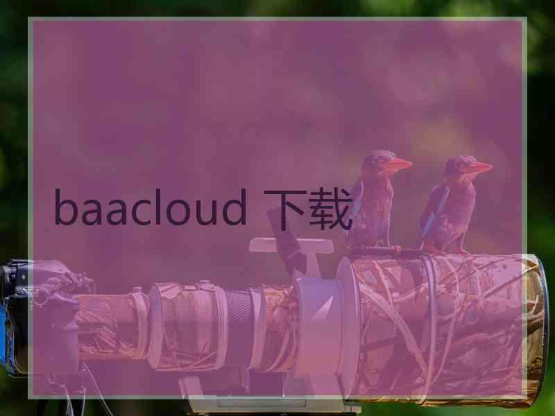 baacloud 下载