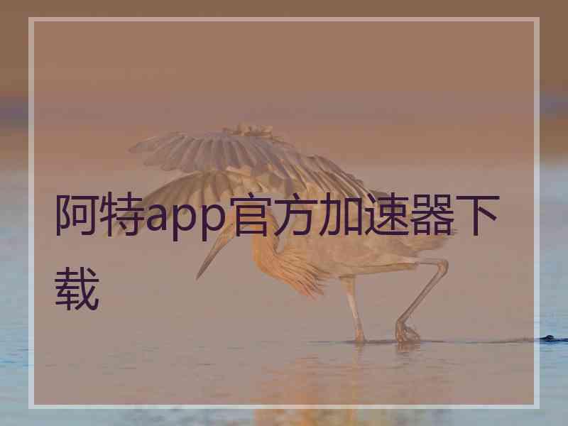 阿特app官方加速器下载