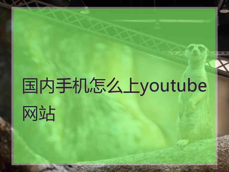 国内手机怎么上youtube网站