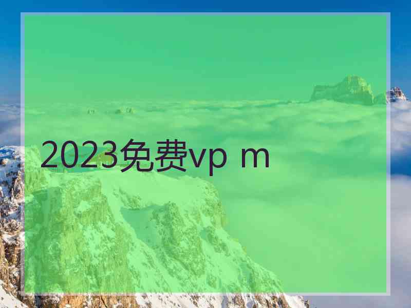 2023免费vp m