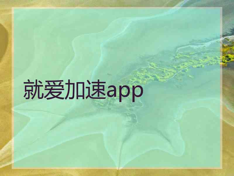 就爱加速app