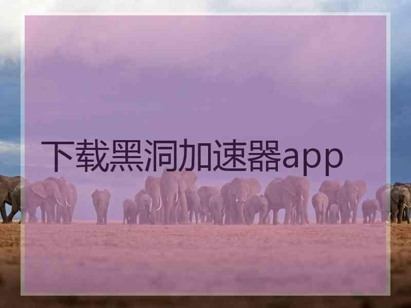 下载黑洞加速器app