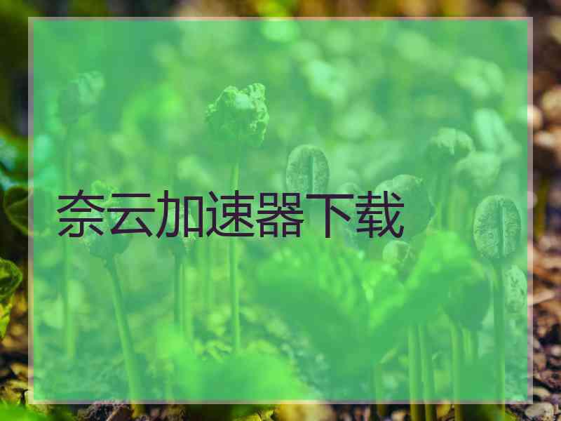 奈云加速器下载