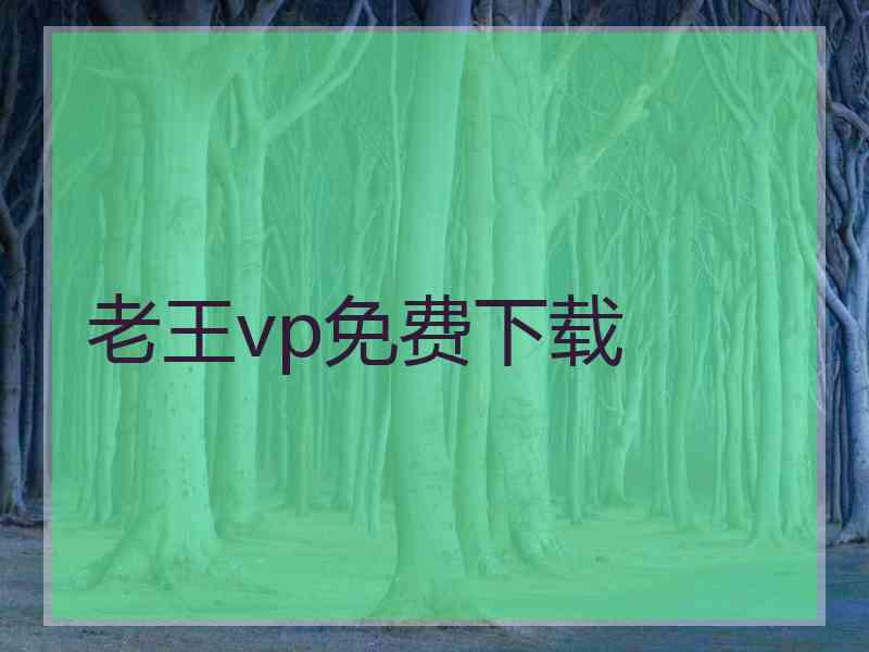 老王vp免费下载