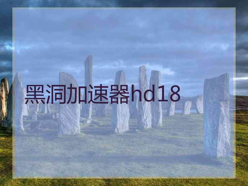 黑洞加速器hd18