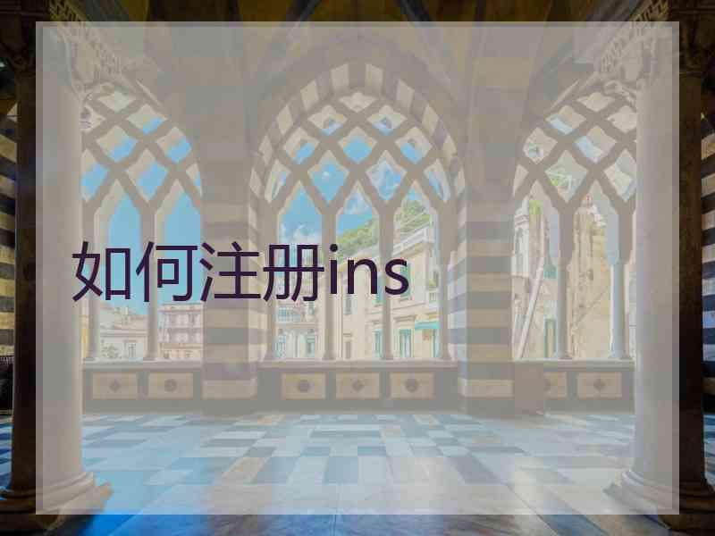 如何注册ins