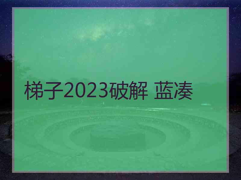 梯子2023破解 蓝凑