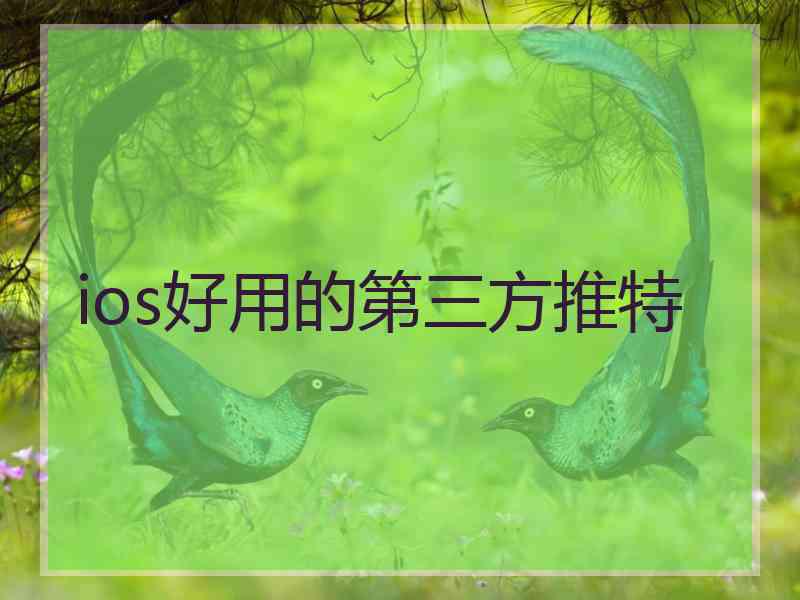 ios好用的第三方推特