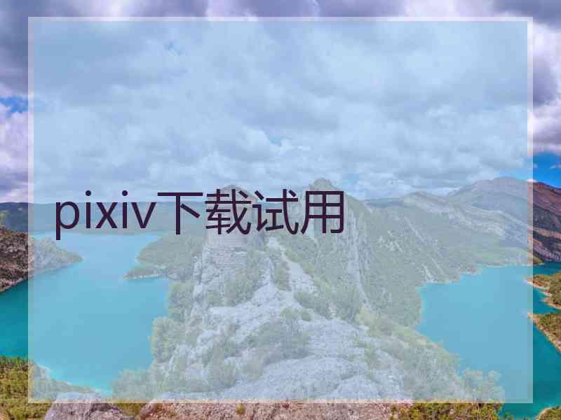 pixiv下载试用