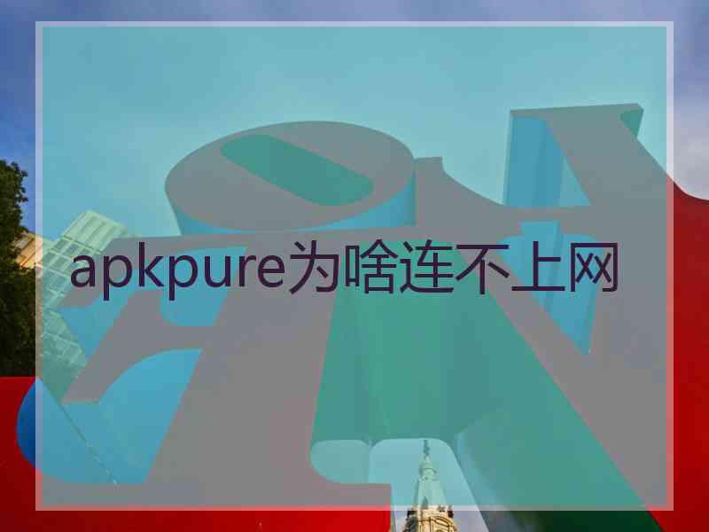 apkpure为啥连不上网