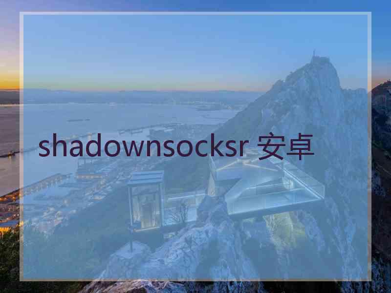 shadownsocksr 安卓