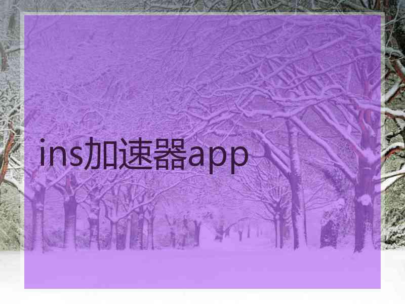 ins加速器app