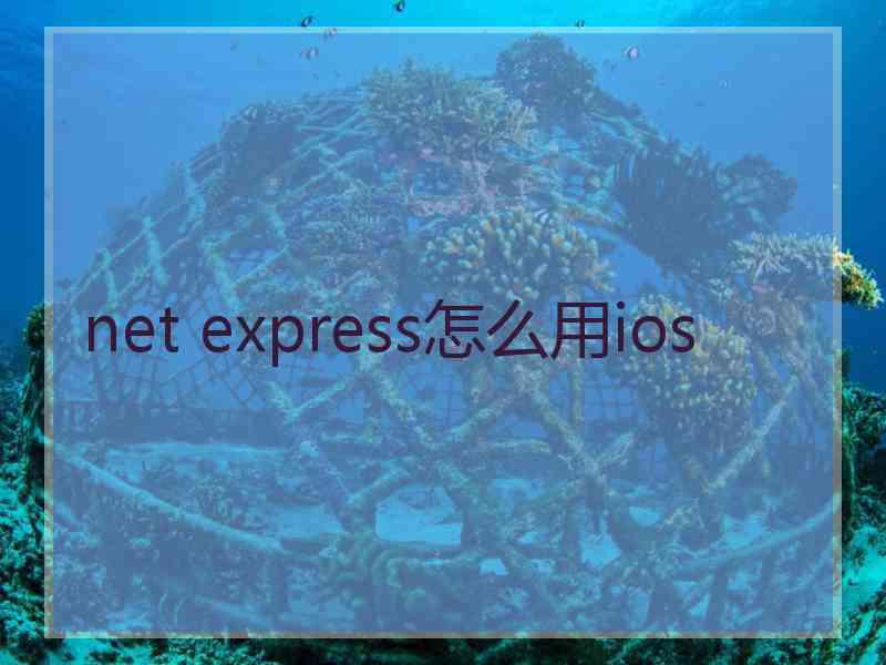 net express怎么用ios