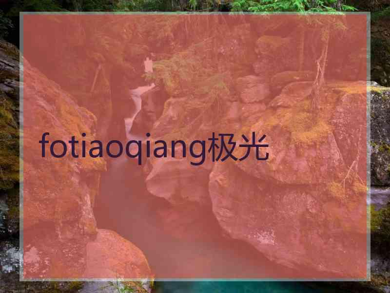 fotiaoqiang极光