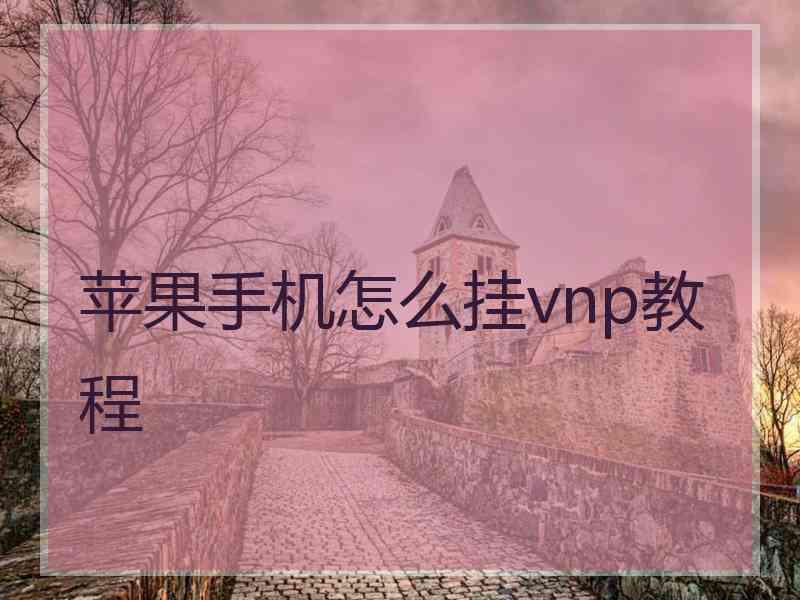 苹果手机怎么挂vnp教程