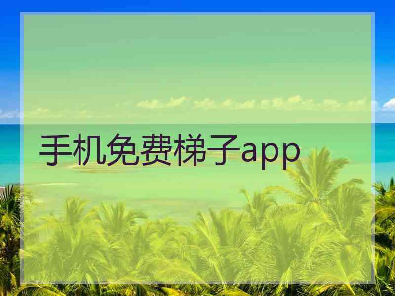 手机免费梯子app