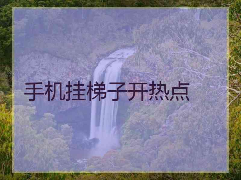 手机挂梯子开热点