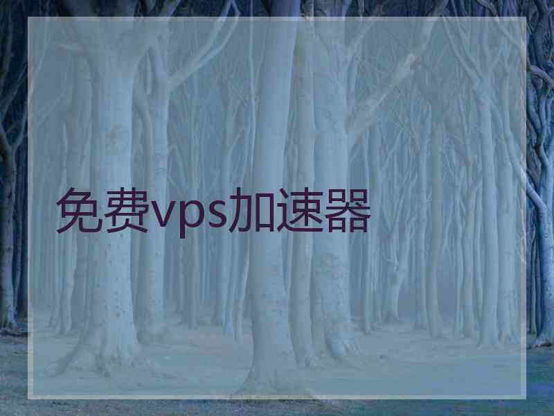 免费vps加速器