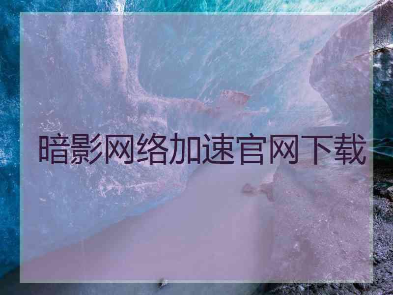 暗影网络加速官网下载