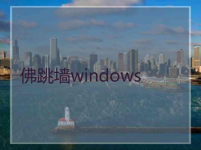 佛跳墙windows