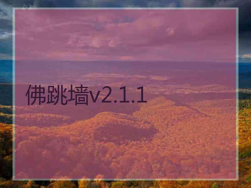 佛跳墙v2.1.1