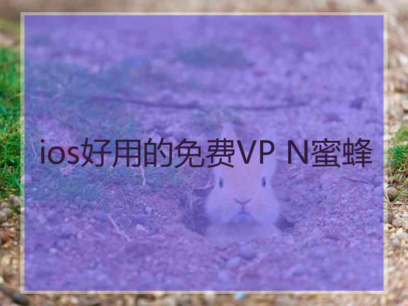 ios好用的免费VP N蜜蜂