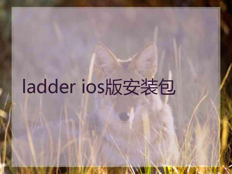 ladder ios版安装包